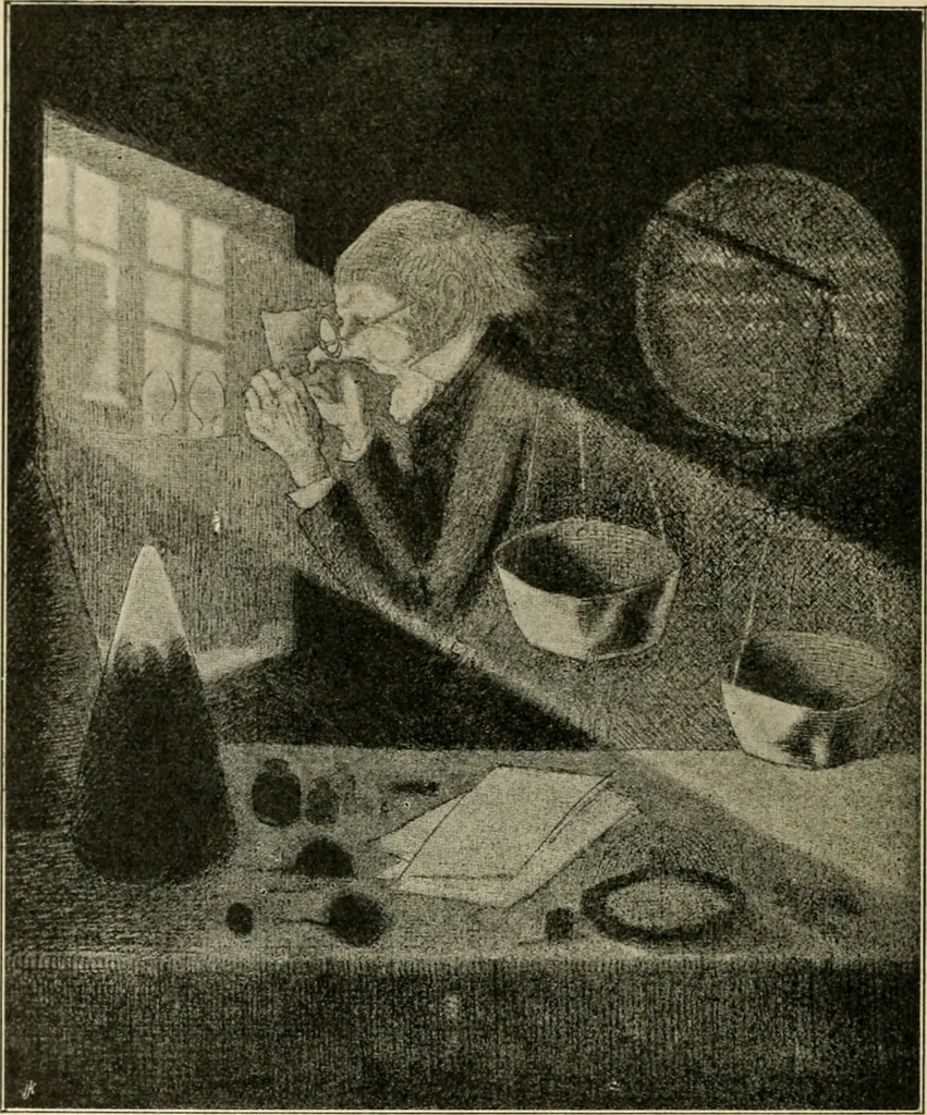 An illustration from Skämtbilden och dess historia i konsten, 1910, leaf 569