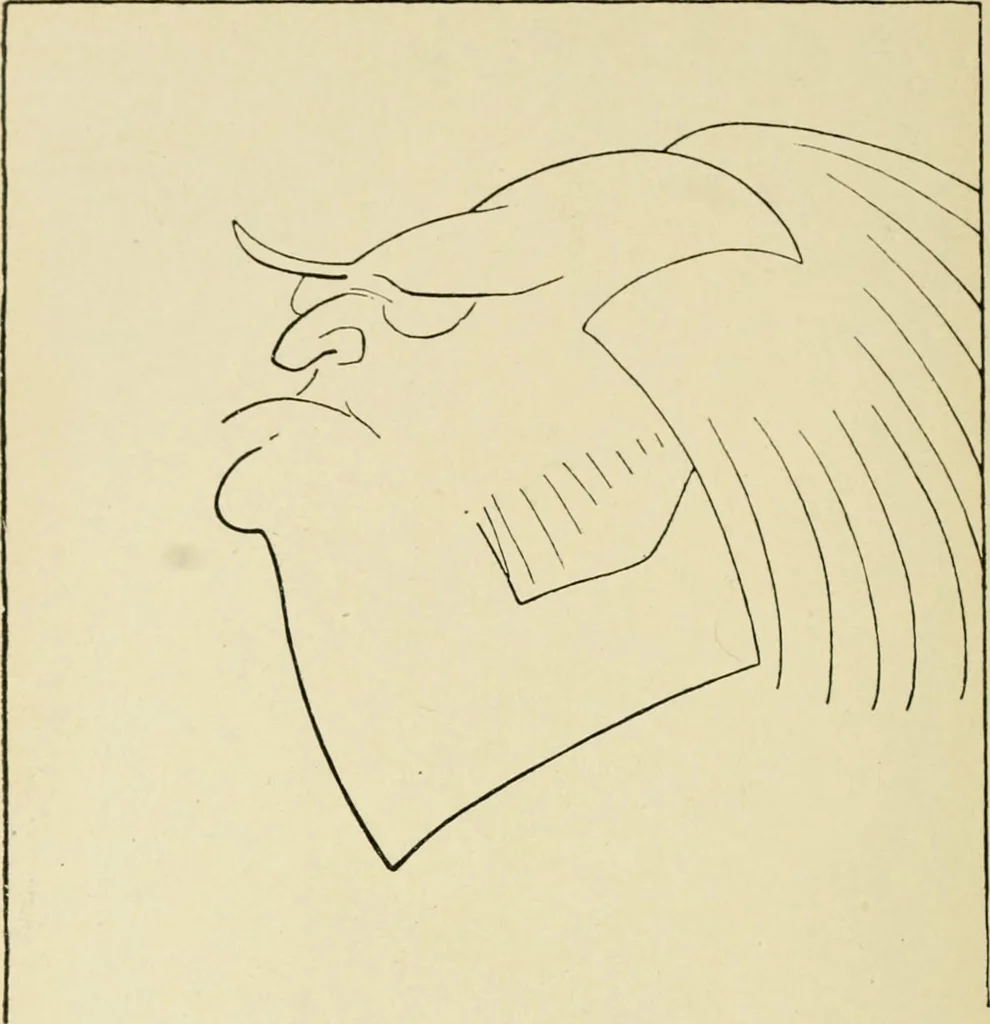 An illustration from Skämtbilden och dess historia i konsten, 1910, leaf 571