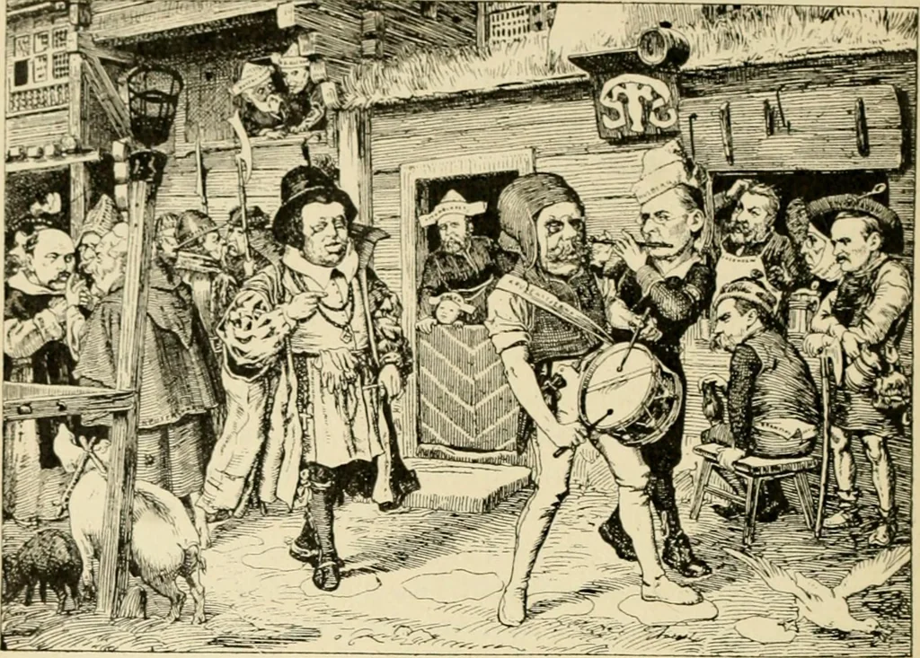 An illustration from Skämtbilden och dess historia i konsten, 1910, leaf 589