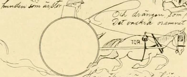 An illustration from Skämtbilden och dess historia i konsten, 1910, leaf 602