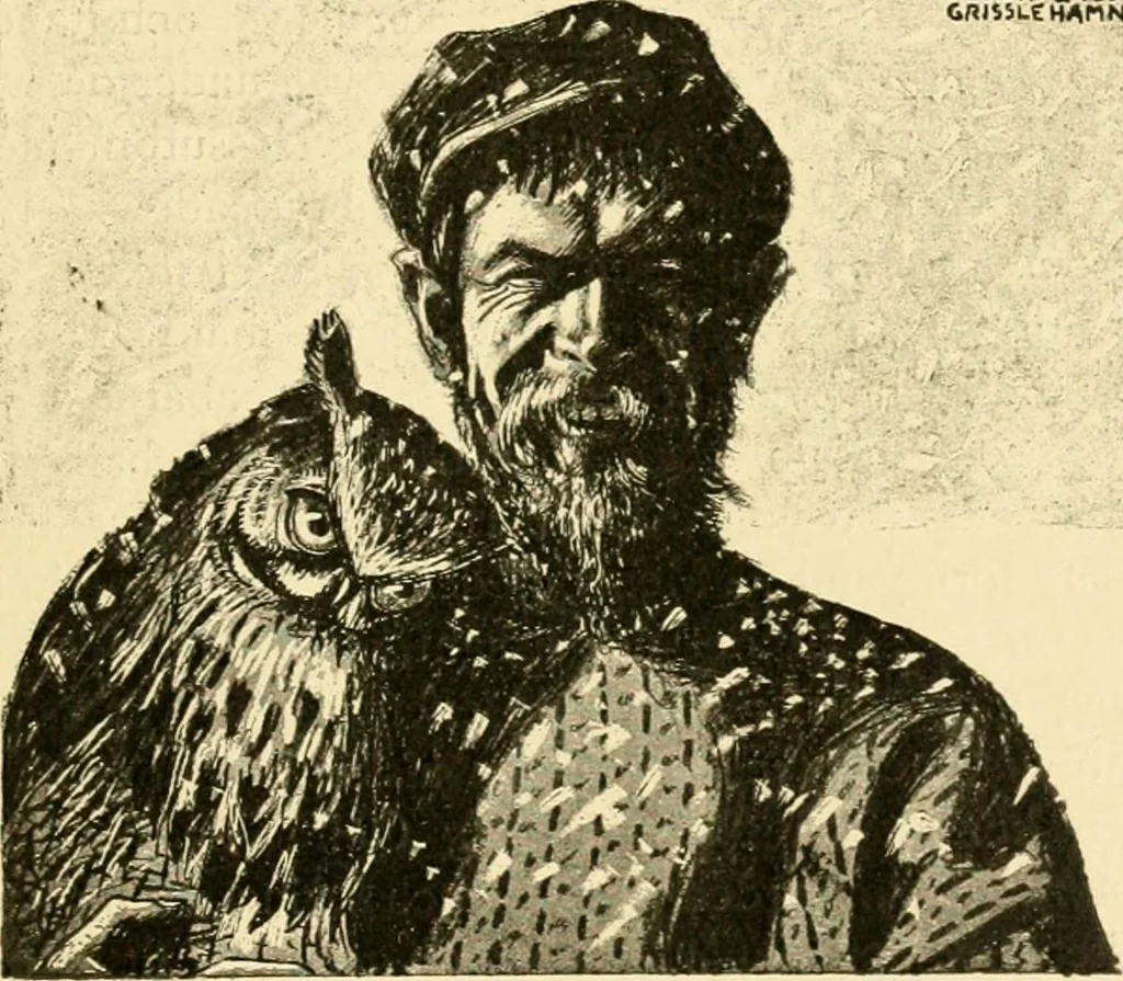 An illustration from Skämtbilden och dess historia i konsten, 1910, leaf 616