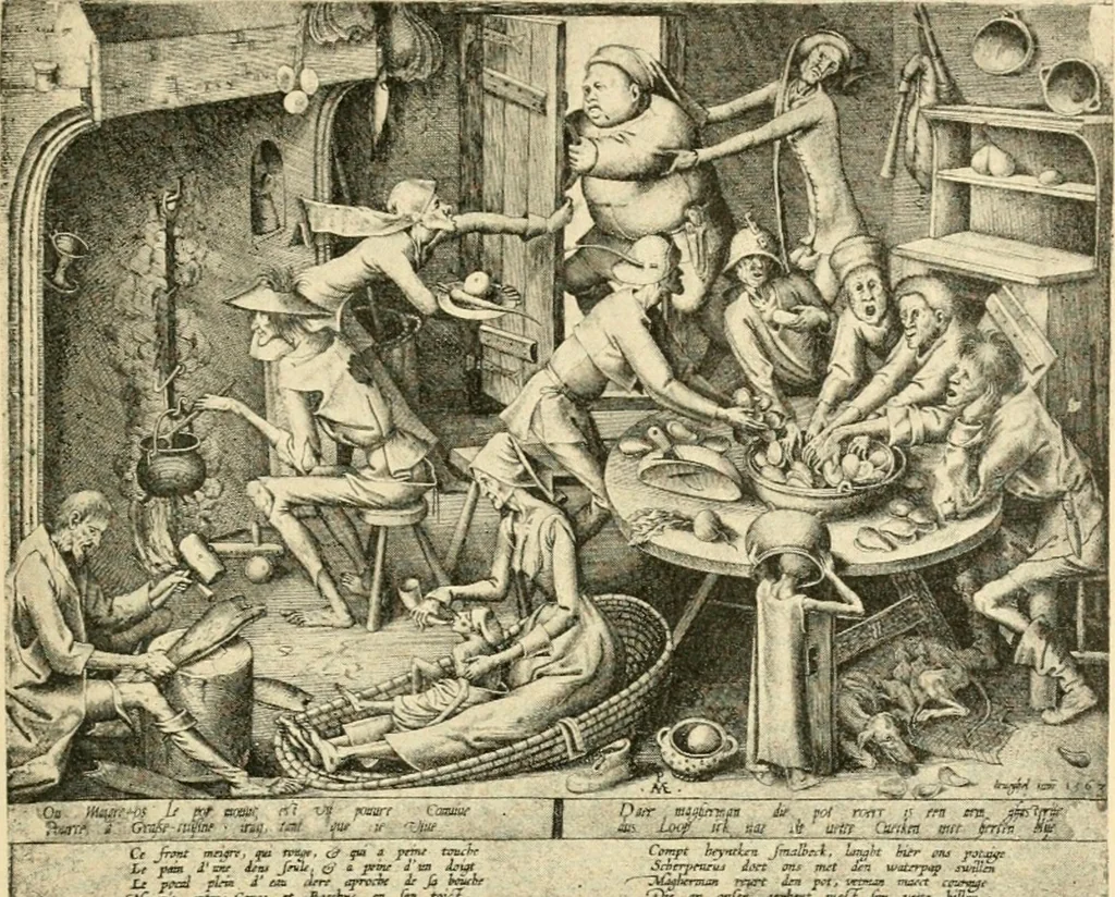 An illustration from Skämtbilden och dess historia i konsten, 1910, leaf 62