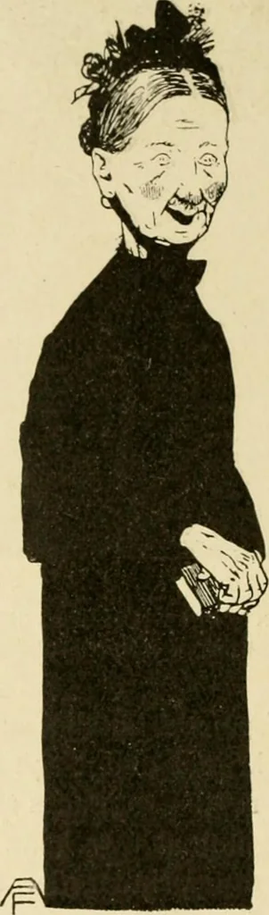 An illustration from Skämtbilden och dess historia i konsten, 1910, leaf 625