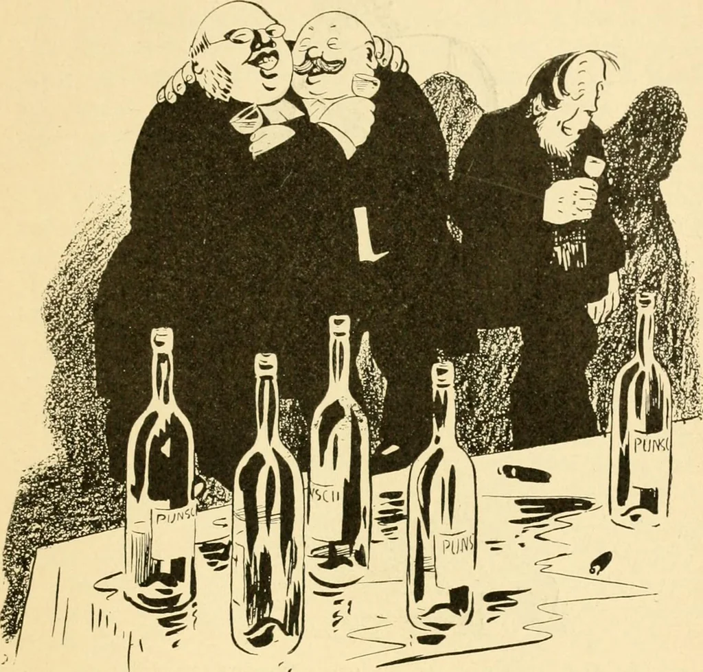 An illustration from Skämtbilden och dess historia i konsten, 1910, leaf 626