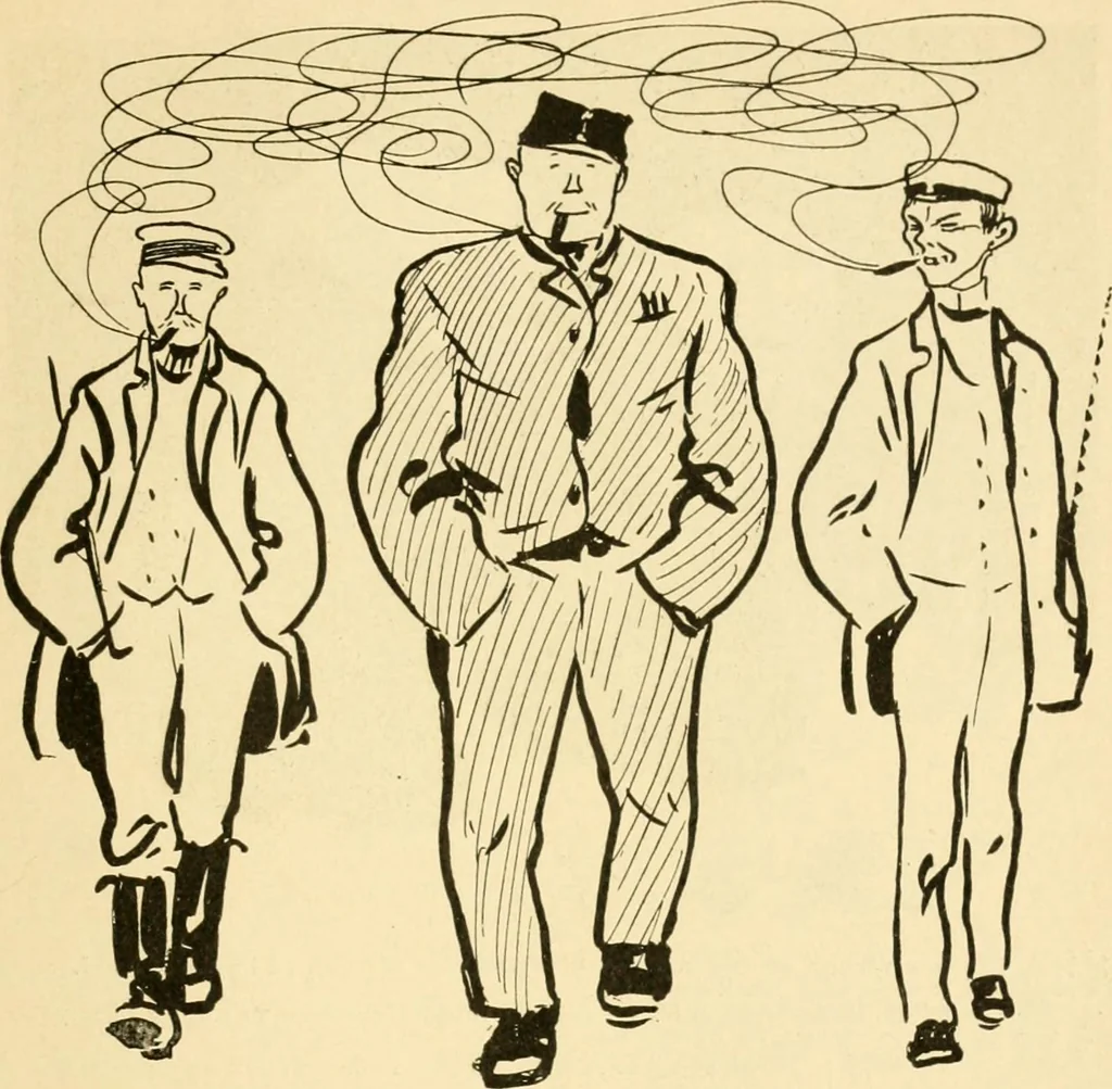 An illustration from Skämtbilden och dess historia i konsten, 1910, leaf 632