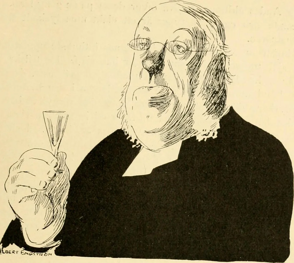 An illustration from Skämtbilden och dess historia i konsten, 1910, leaf 638