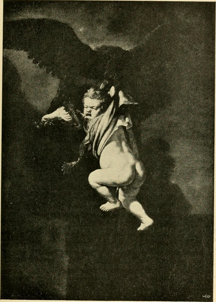 An illustration from Skämtbilden och dess historia i konsten, 1910, leaf 72
