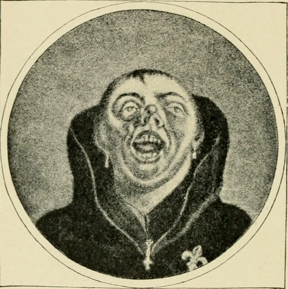 An illustration from Skämtbilden och dess historia i konsten, 1910, leaf 81