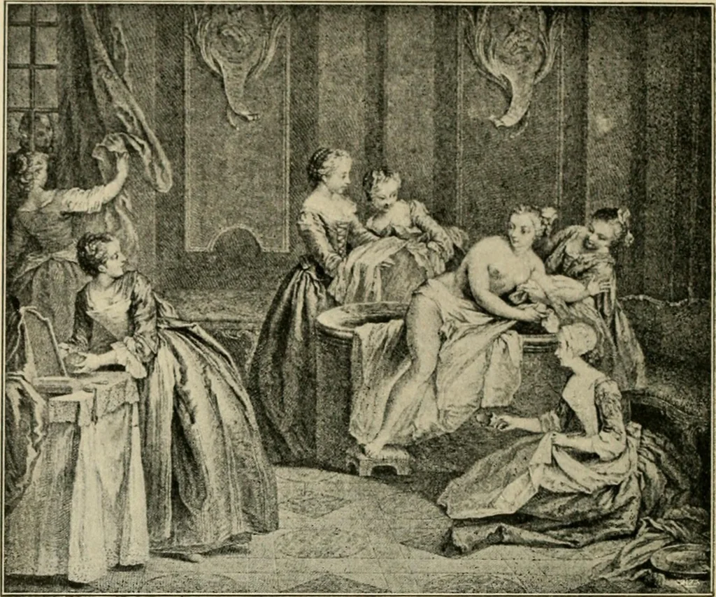 An illustration from Skämtbilden och dess historia i konsten, 1910, leaf 83