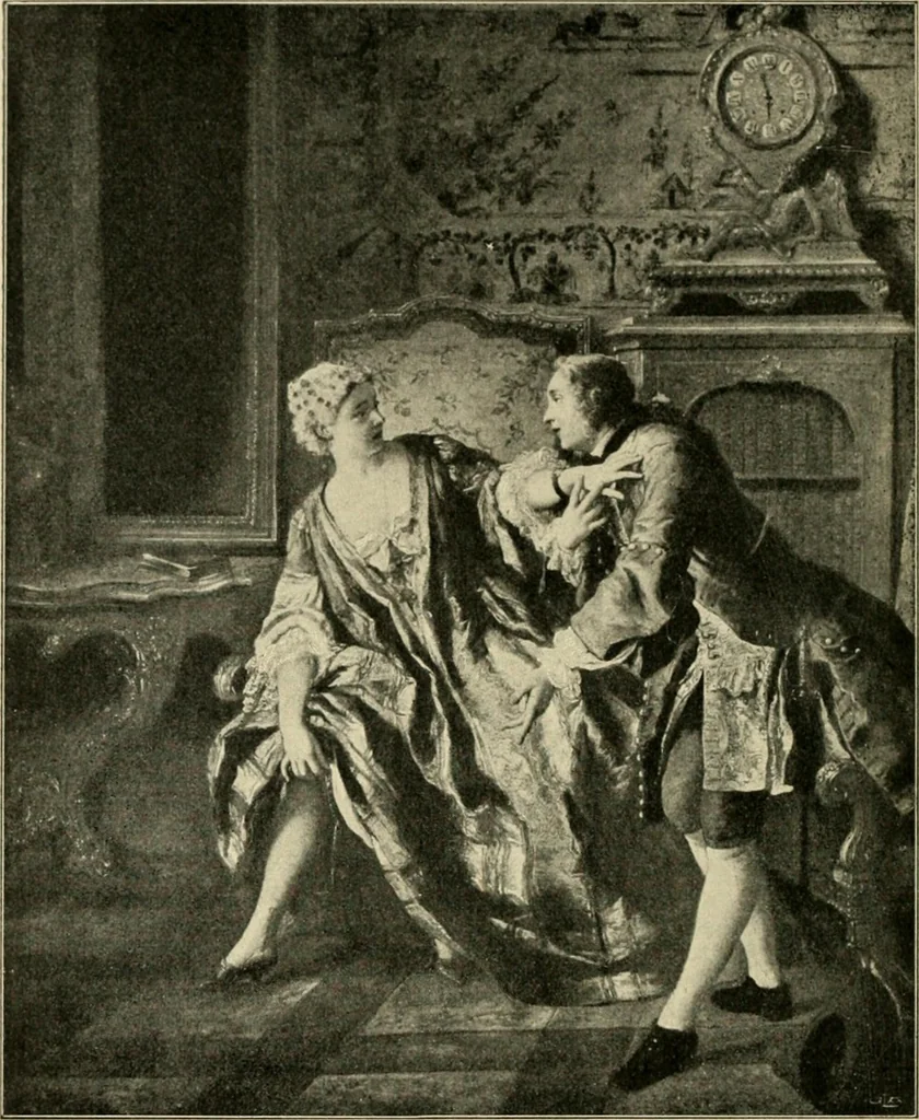 An illustration from Skämtbilden och dess historia i konsten, 1910, leaf 85