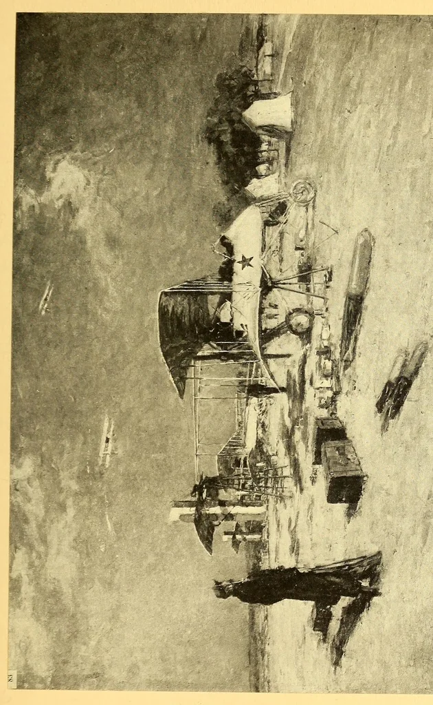 An illustration from Sky fighters of France, aerial warfare, 1914-1918, 1919, leaf 75