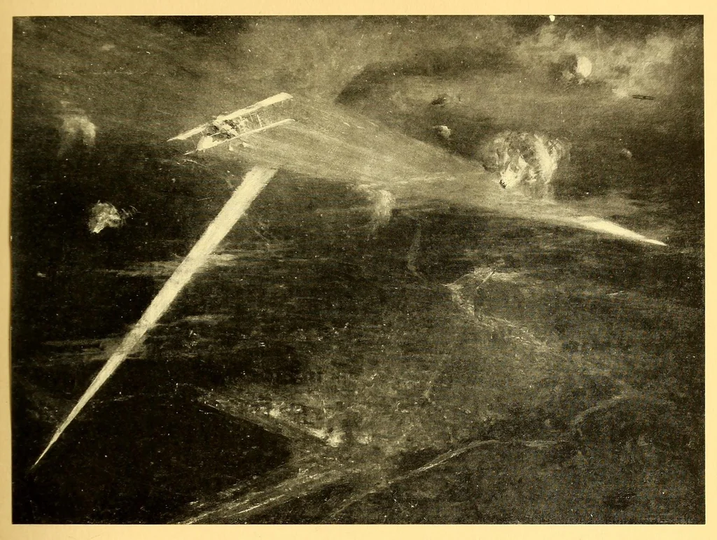 An illustration from Sky fighters of France, aerial warfare, 1914-1918, 1919, leaf 99