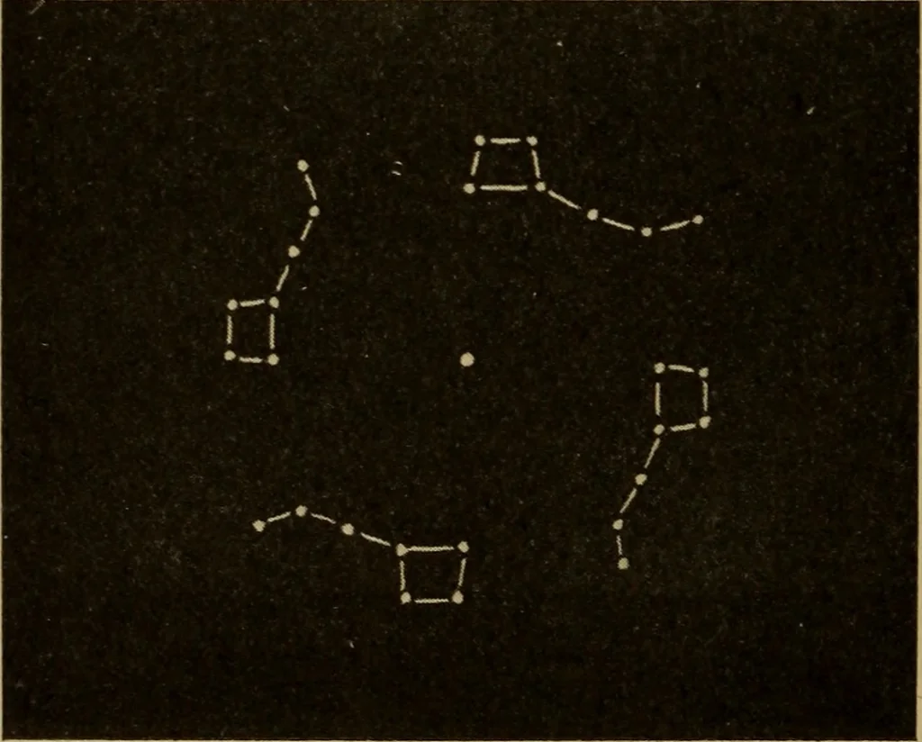 An illustration from The sky movies, 1922, leaf 125
