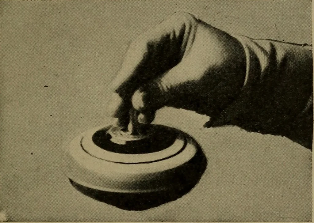 An illustration from The sky movies, 1922, leaf 178