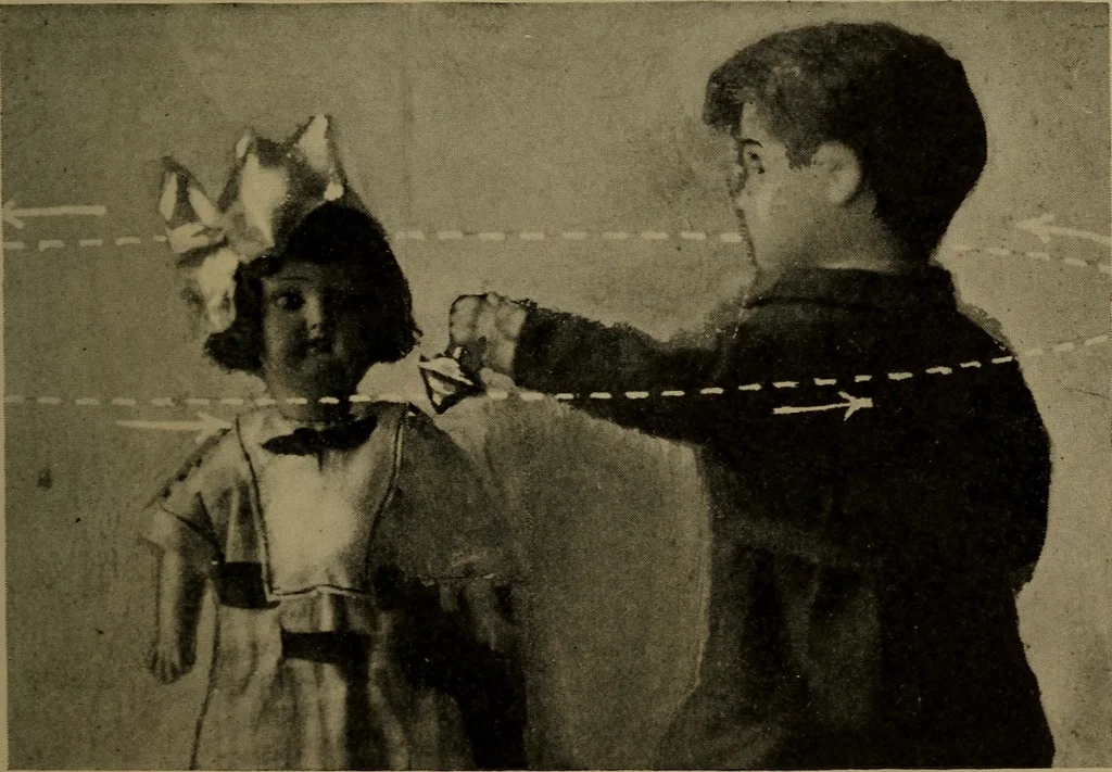 An illustration from The sky movies, 1922, leaf 178