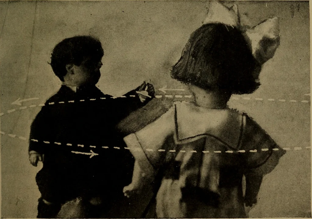An illustration from The sky movies, 1922, leaf 180
