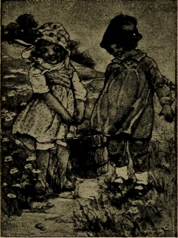 An illustration from The sky movies, 1922, leaf 50