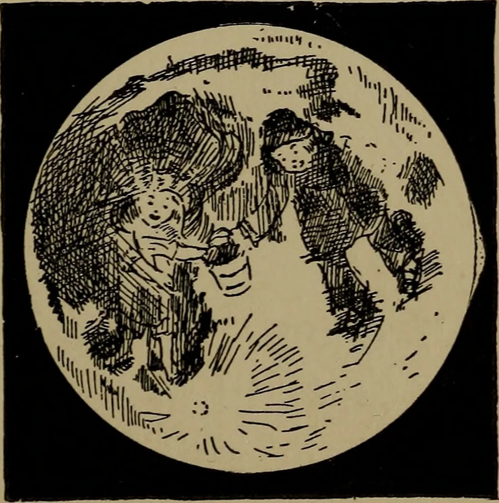 An illustration from The sky movies, 1922, leaf 50