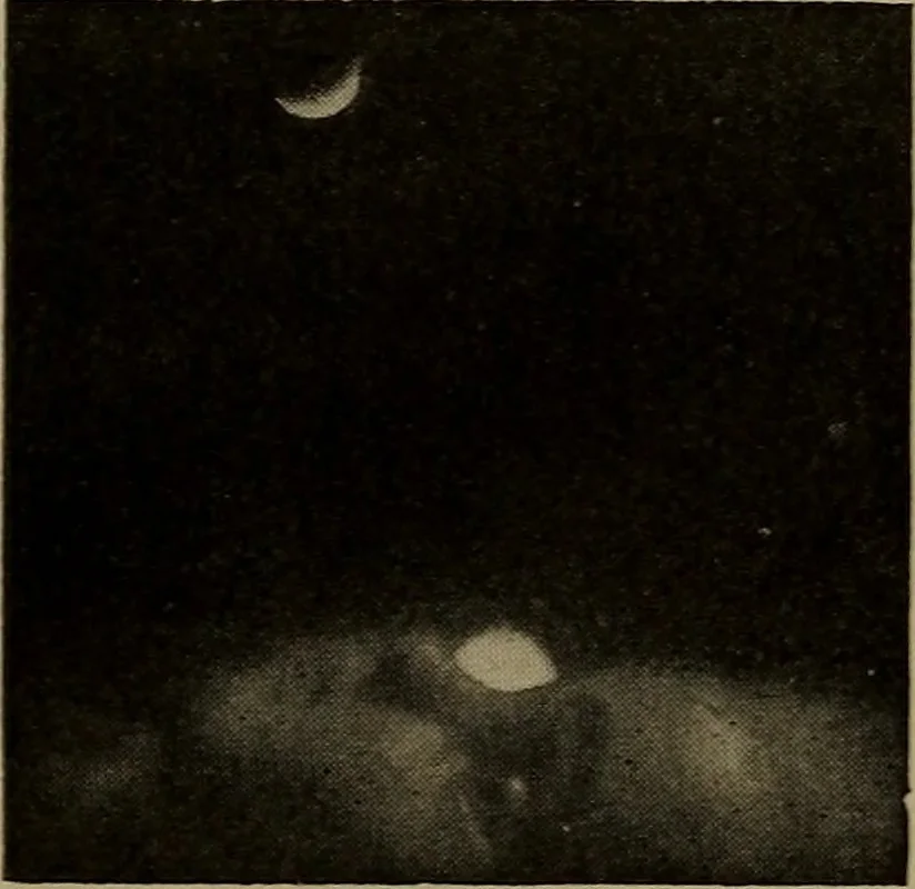 An illustration from The sky movies, 1922, leaf 60