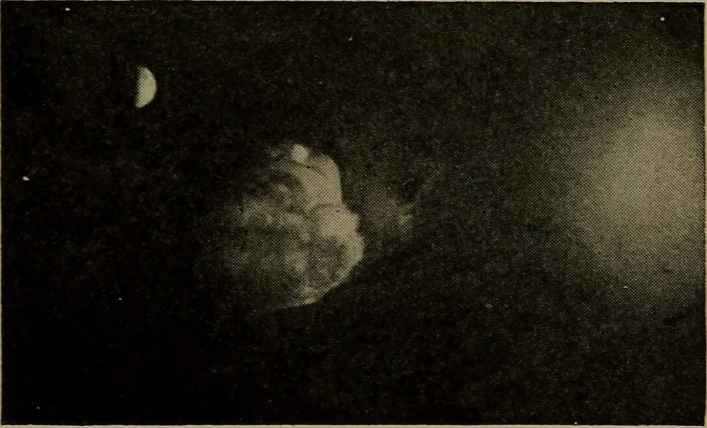 An illustration from The sky movies, 1922, leaf 64