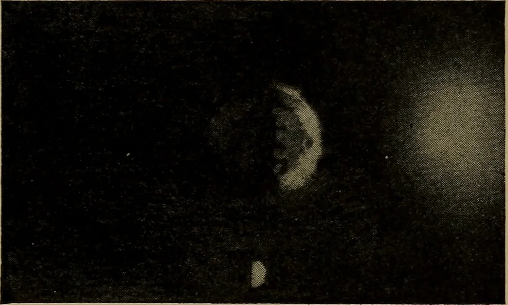 An illustration from The sky movies, 1922, leaf 72