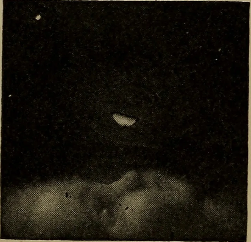 An illustration from The sky movies, 1922, leaf 72