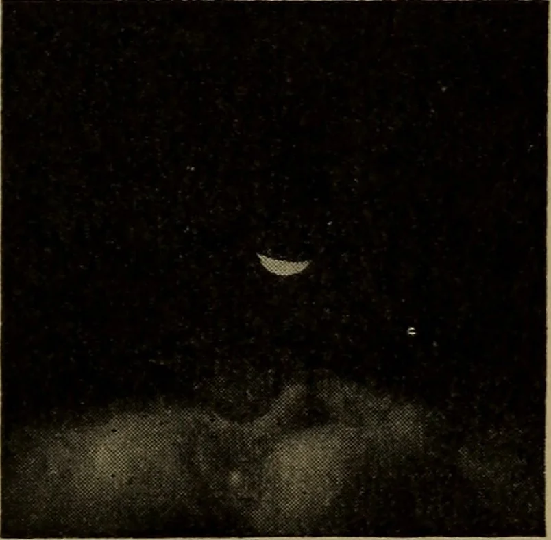 An illustration from The sky movies, 1922, leaf 74
