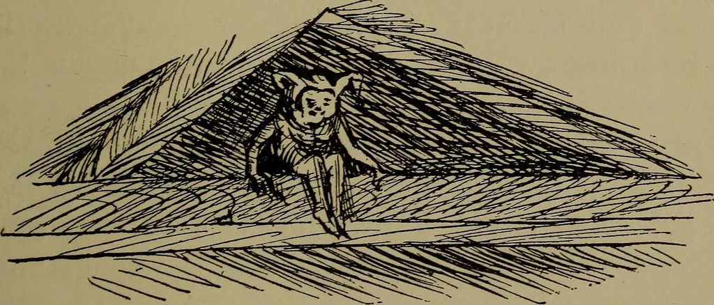 An illustration from The sky movies, 1922, leaf 84