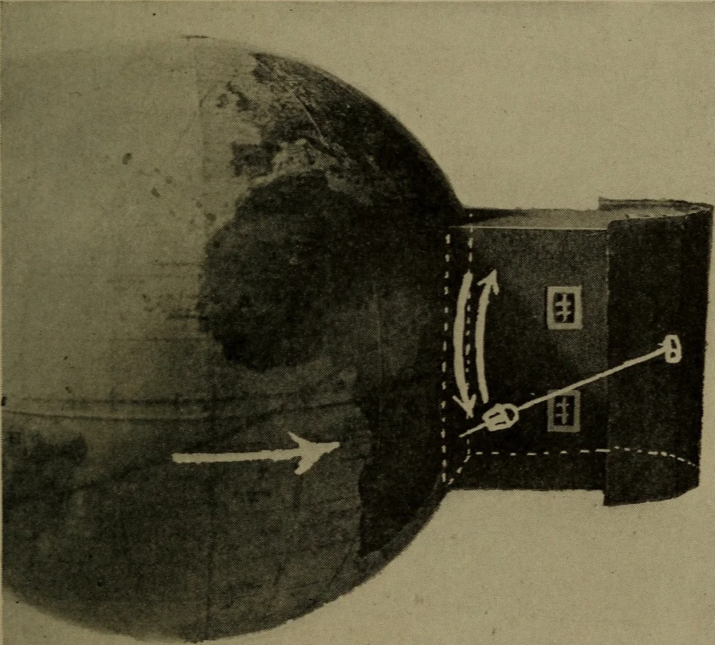 An illustration from The sky movies, 1922, leaf 98