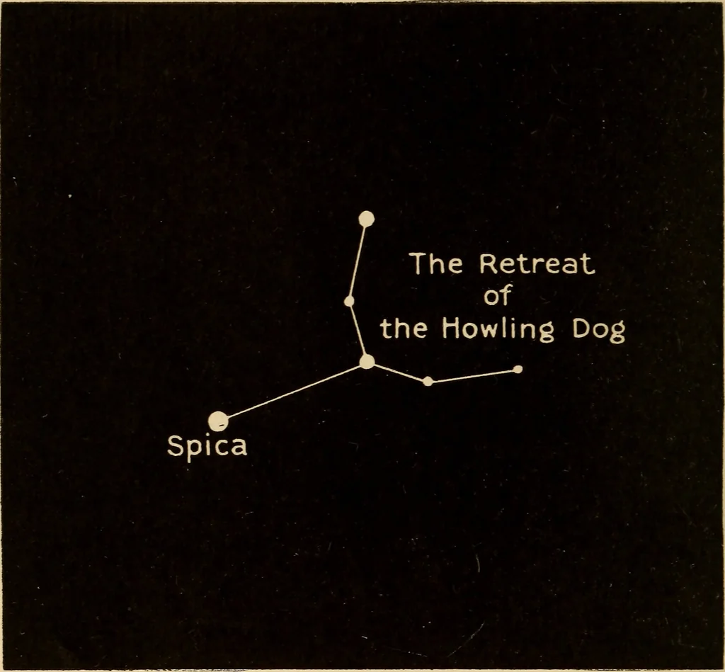 An illustration from The sky: spring and summer nights, 1920, leaf 15