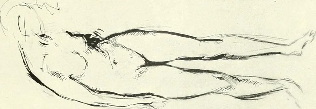 An illustration from The Slade; a collection of drawings and some pictures done by past and present students of the London Slade School of Art, MDCCCXCIII-MDCCCVII, 1907, leaf 100