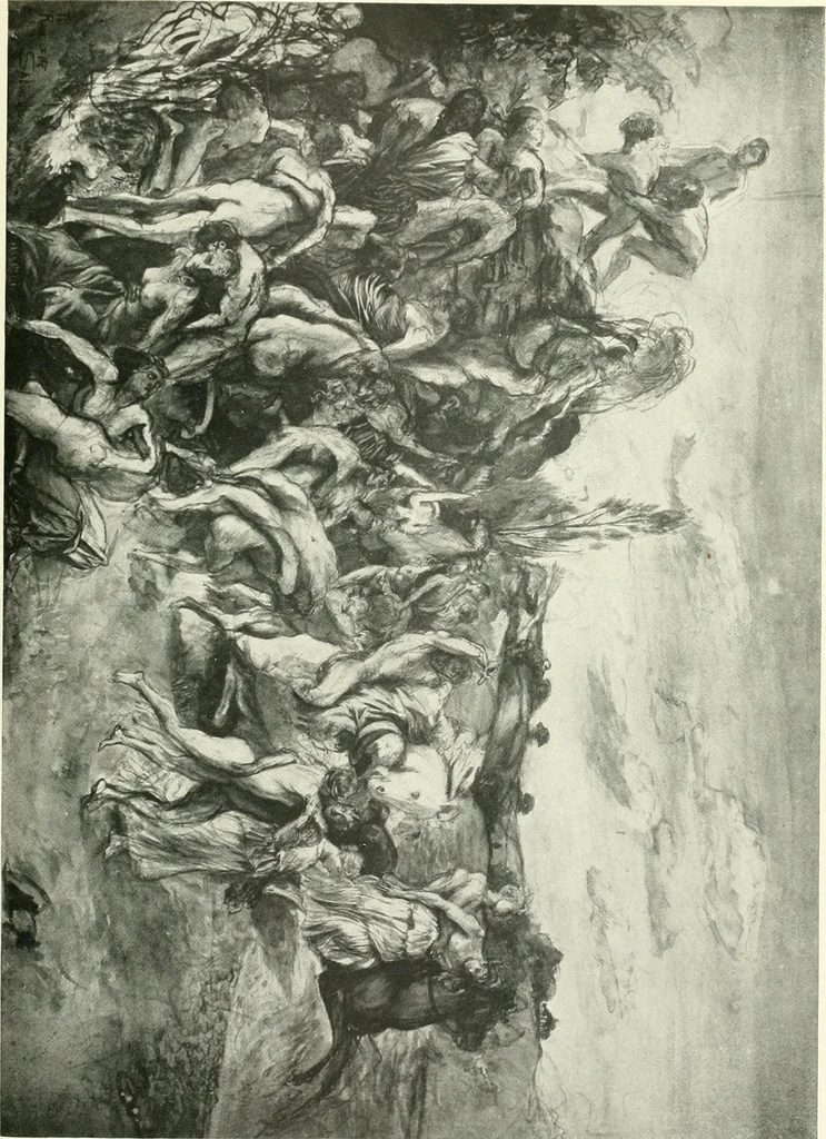 An illustration from The Slade; a collection of drawings and some pictures done by past and present students of the London Slade School of Art, MDCCCXCIII-MDCCCVII, 1907, leaf 140