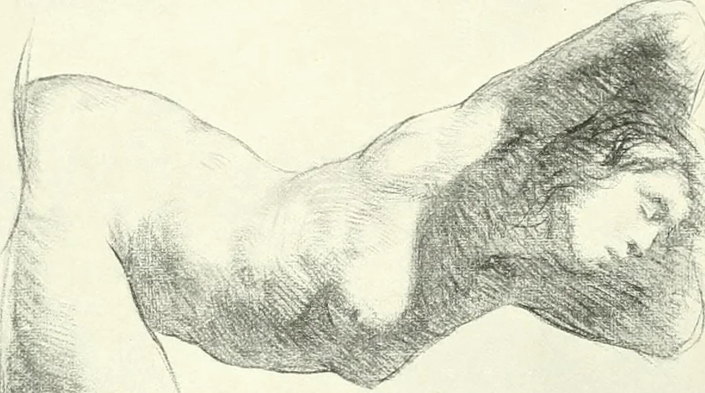 An illustration from The Slade; a collection of drawings and some pictures done by past and present students of the London Slade School of Art, MDCCCXCIII-MDCCCVII, 1907, leaf 172