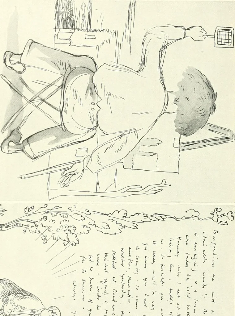 An illustration from The Slade; a collection of drawings and some pictures done by past and present students of the London Slade School of Art, MDCCCXCIII-MDCCCVII, 1907, leaf 186