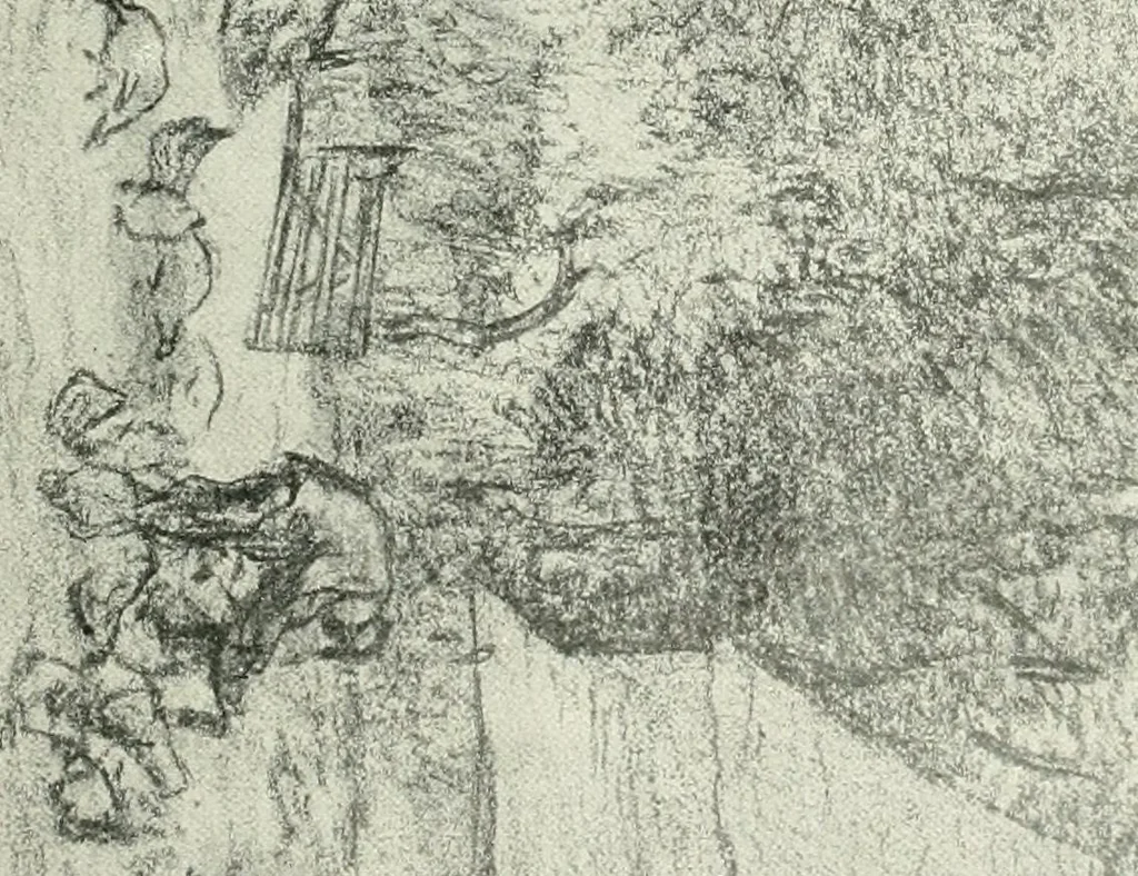 An illustration from The Slade; a collection of drawings and some pictures done by past and present students of the London Slade School of Art, MDCCCXCIII-MDCCCVII, 1907, leaf 190