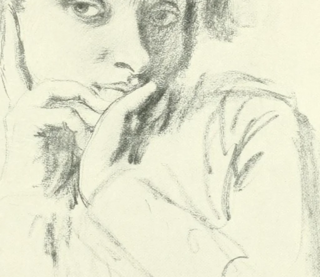 An illustration from The Slade; a collection of drawings and some pictures done by past and present students of the London Slade School of Art, MDCCCXCIII-MDCCCVII, 1907, leaf 28