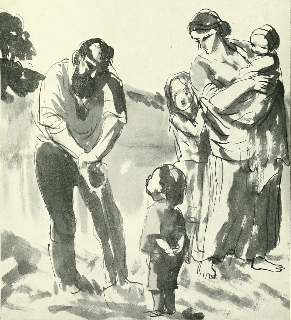 An illustration from The Slade; a collection of drawings and some pictures done by past and present students of the London Slade School of Art, MDCCCXCIII-MDCCCVII, 1907, leaf 32