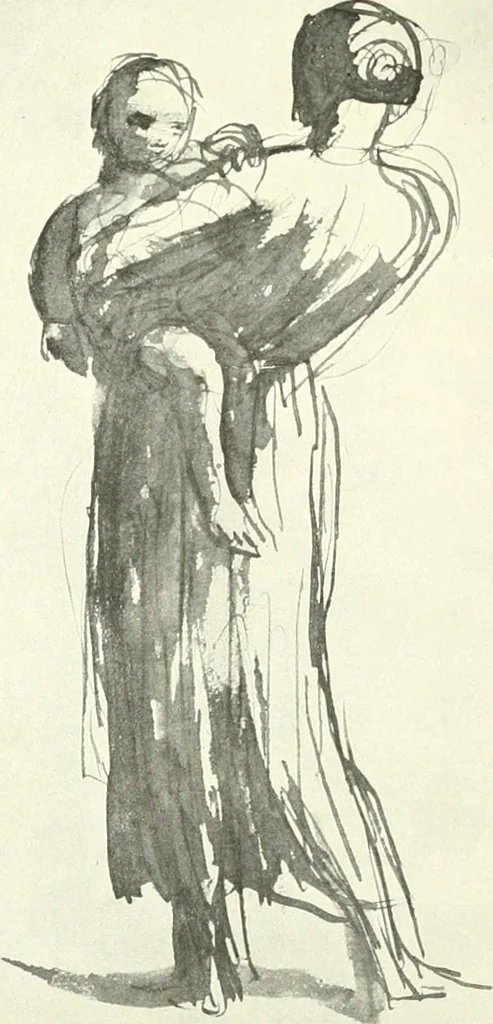 An illustration from The Slade; a collection of drawings and some pictures done by past and present students of the London Slade School of Art, MDCCCXCIII-MDCCCVII, 1907, leaf 38