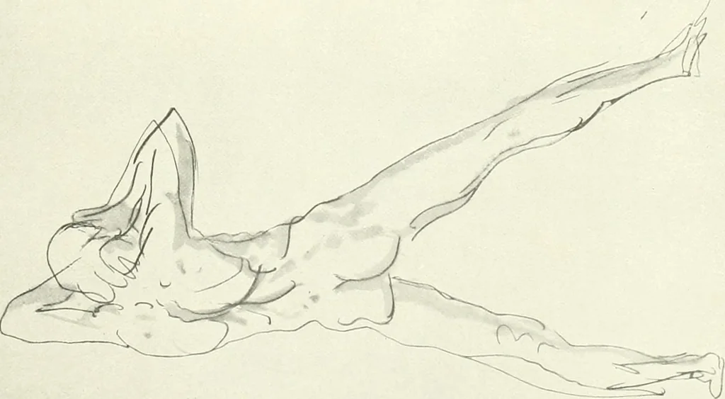 An illustration from The Slade; a collection of drawings and some pictures done by past and present students of the London Slade School of Art, MDCCCXCIII-MDCCCVII, 1907, leaf 38