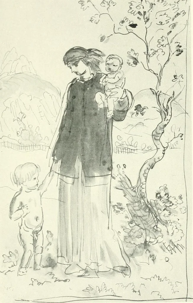 An illustration from The Slade; a collection of drawings and some pictures done by past and present students of the London Slade School of Art, MDCCCXCIII-MDCCCVII, 1907, leaf 44