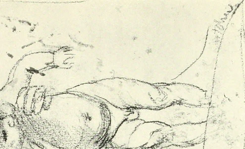 An illustration from The Slade; a collection of drawings and some pictures done by past and present students of the London Slade School of Art, MDCCCXCIII-MDCCCVII, 1907, leaf 52