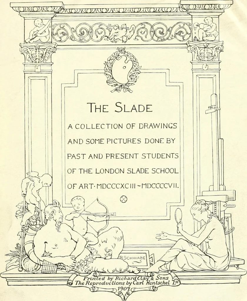 An illustration from The Slade; a collection of drawings and some pictures done by past and present students of the London Slade School of Art, MDCCCXCIII-MDCCCVII, 1907, leaf 6