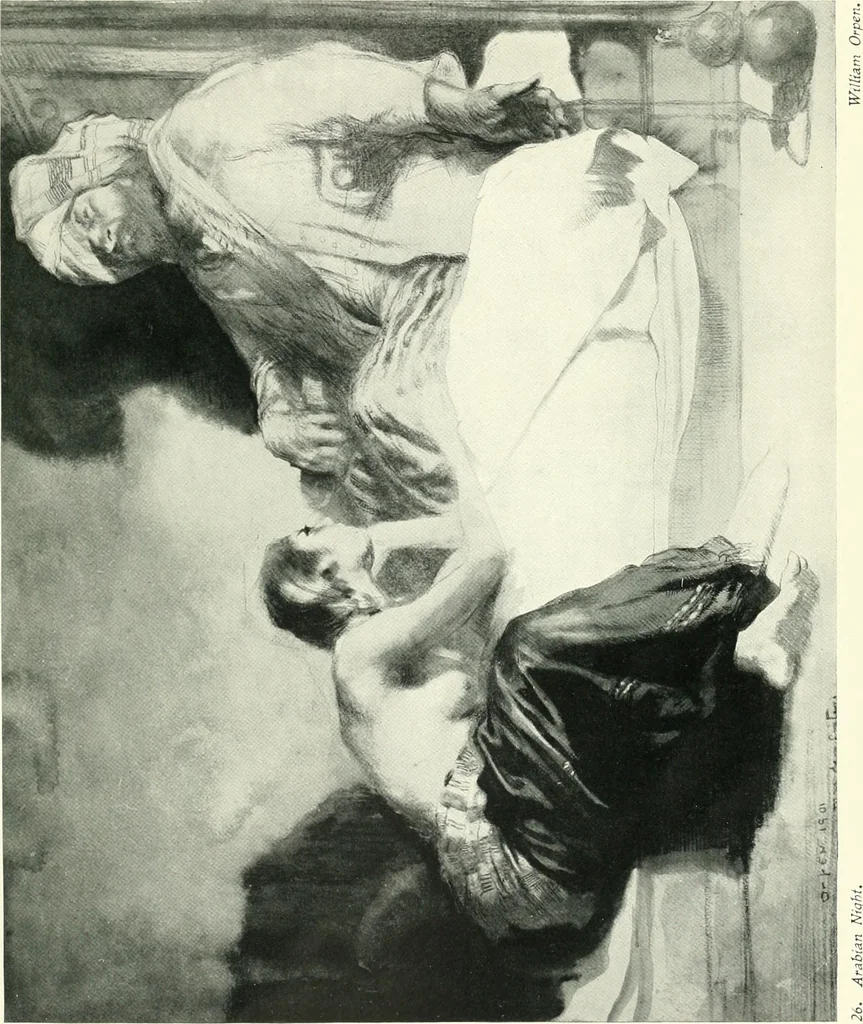 An illustration from The Slade; a collection of drawings and some pictures done by past and present students of the London Slade School of Art, MDCCCXCIII-MDCCCVII, 1907, leaf 72
