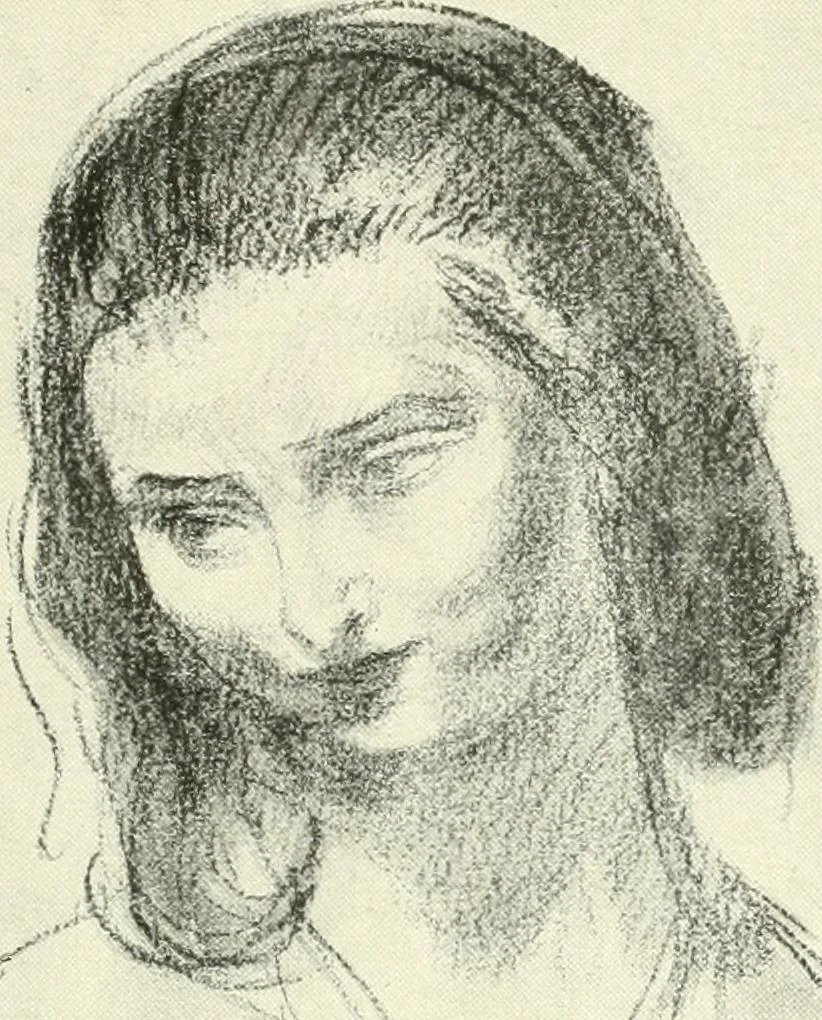An illustration from The Slade; a collection of drawings and some pictures done by past and present students of the London Slade School of Art, MDCCCXCIII-MDCCCVII, 1907, leaf 8