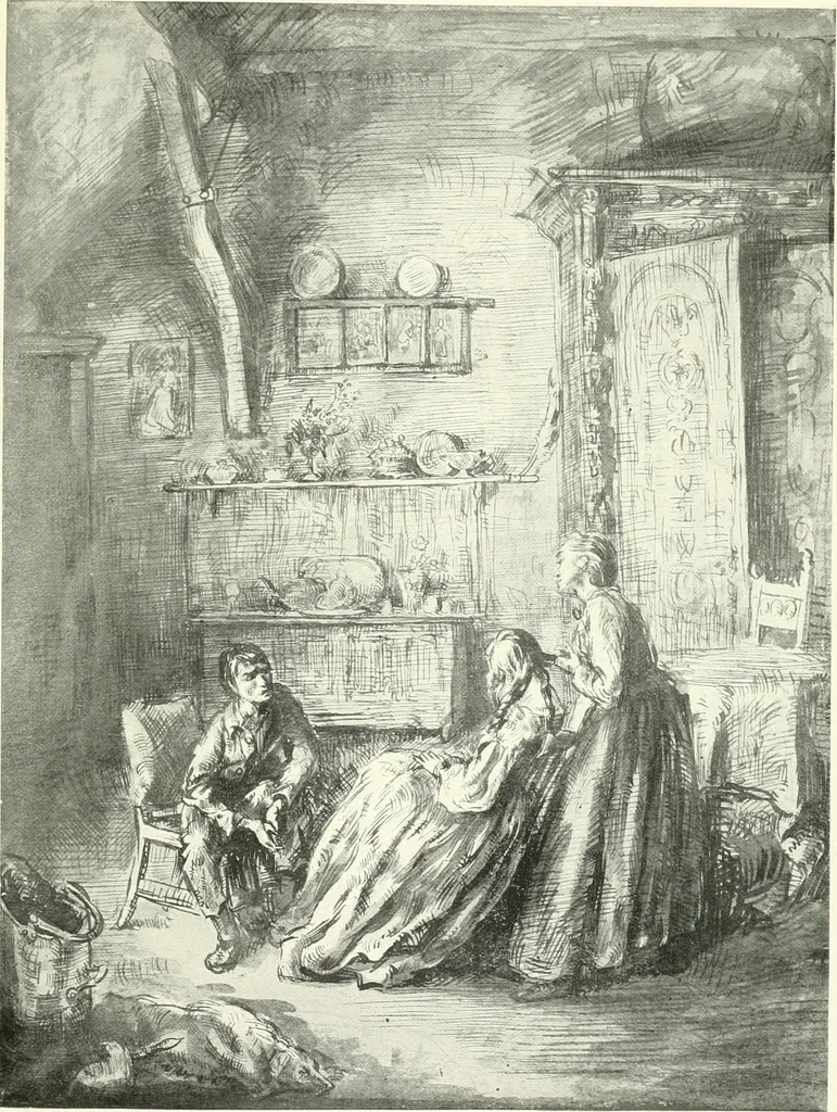 An illustration from The Slade; a collection of drawings and some pictures done by past and present students of the London Slade School of Art, MDCCCXCIII-MDCCCVII, 1907, leaf 84