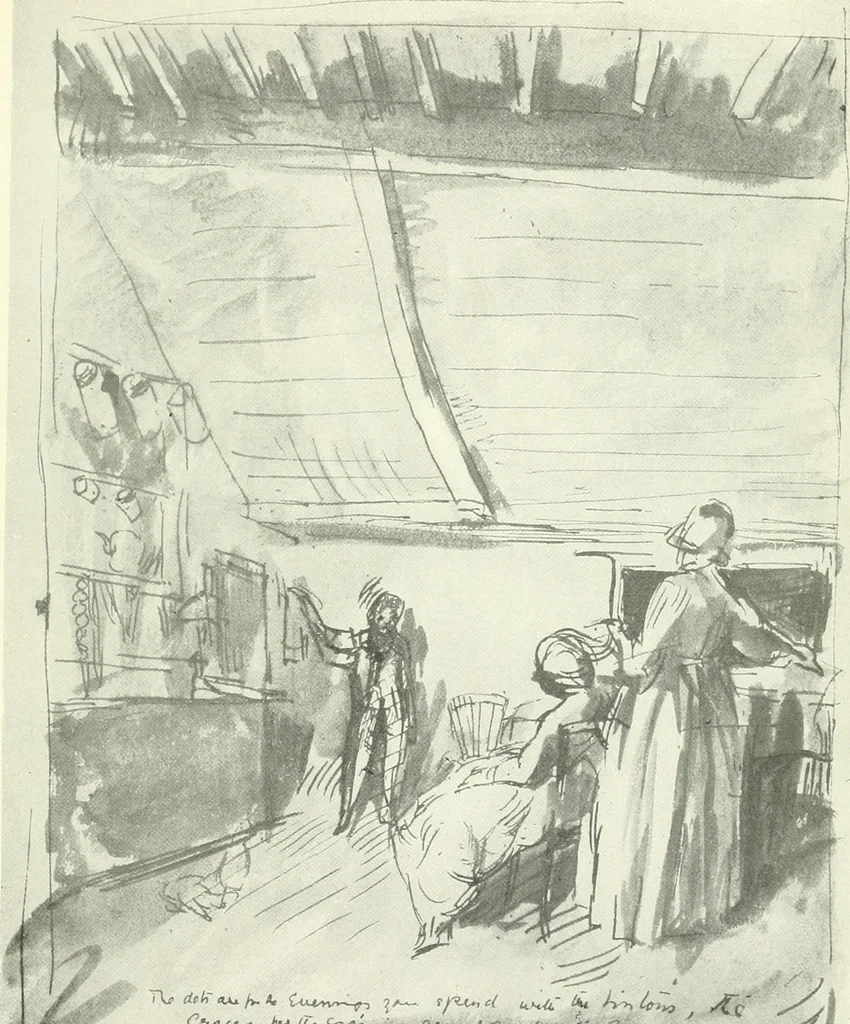 An illustration from The Slade; a collection of drawings and some pictures done by past and present students of the London Slade School of Art, MDCCCXCIII-MDCCCVII, 1907, leaf 86