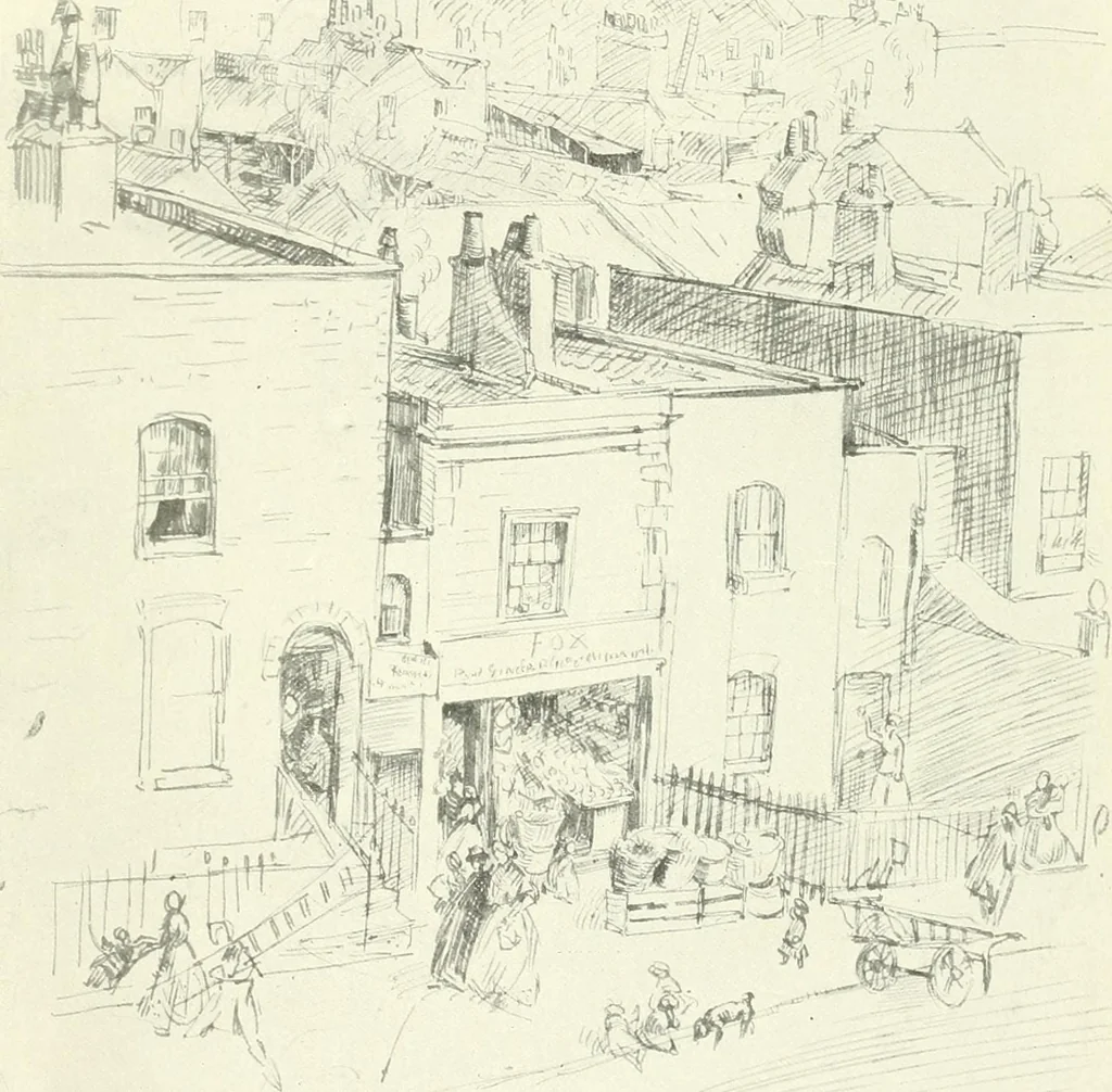 An illustration from The Slade; a collection of drawings and some pictures done by past and present students of the London Slade School of Art, MDCCCXCIII-MDCCCVII, 1907, leaf 90