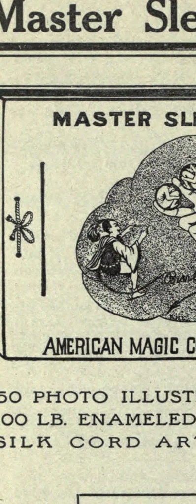 An illustration from Sleights; being a number of incidental effects, tricks, sleights, moves and passes, for purposes ranging from impromptu to platform performances, 1914, leaf 30