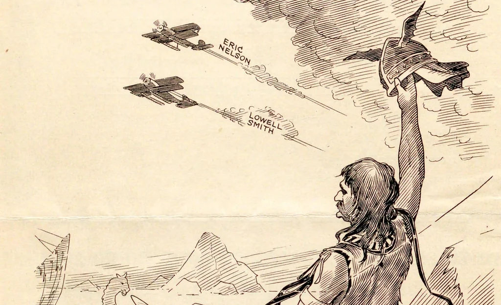 An illustration from The Slipstream, 1919, leaf 290