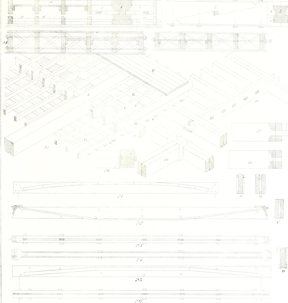An illustration from Sloan's constructive architecture : a guide to the practical builder and mechanic, 1859, leaf 112